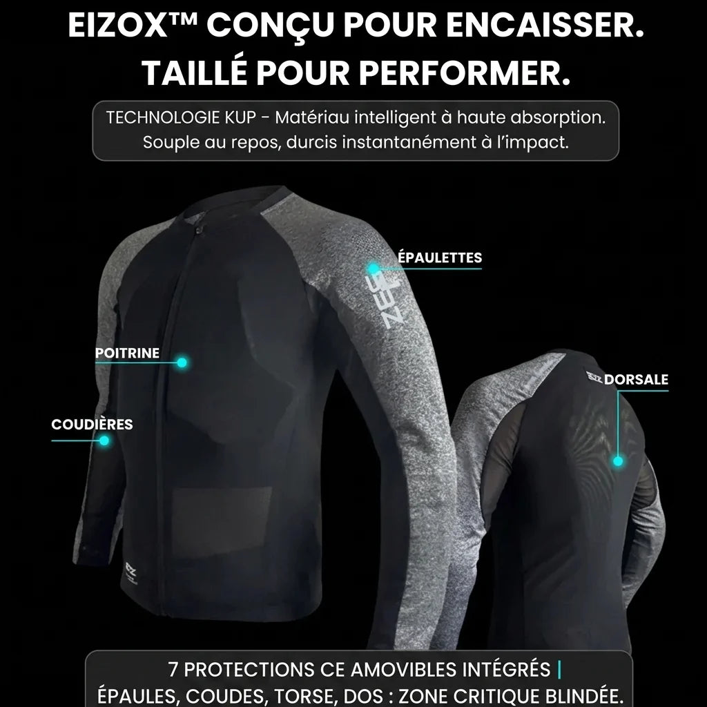 Veste Moto Été homme Homologué CE Niveau2 | EIZOX™ - LE PRATIQUE DU MOTARD