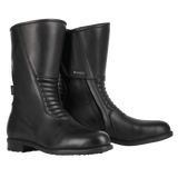 Bottes Moto Femme Cuir Imperméable CE, Noir | Valentina