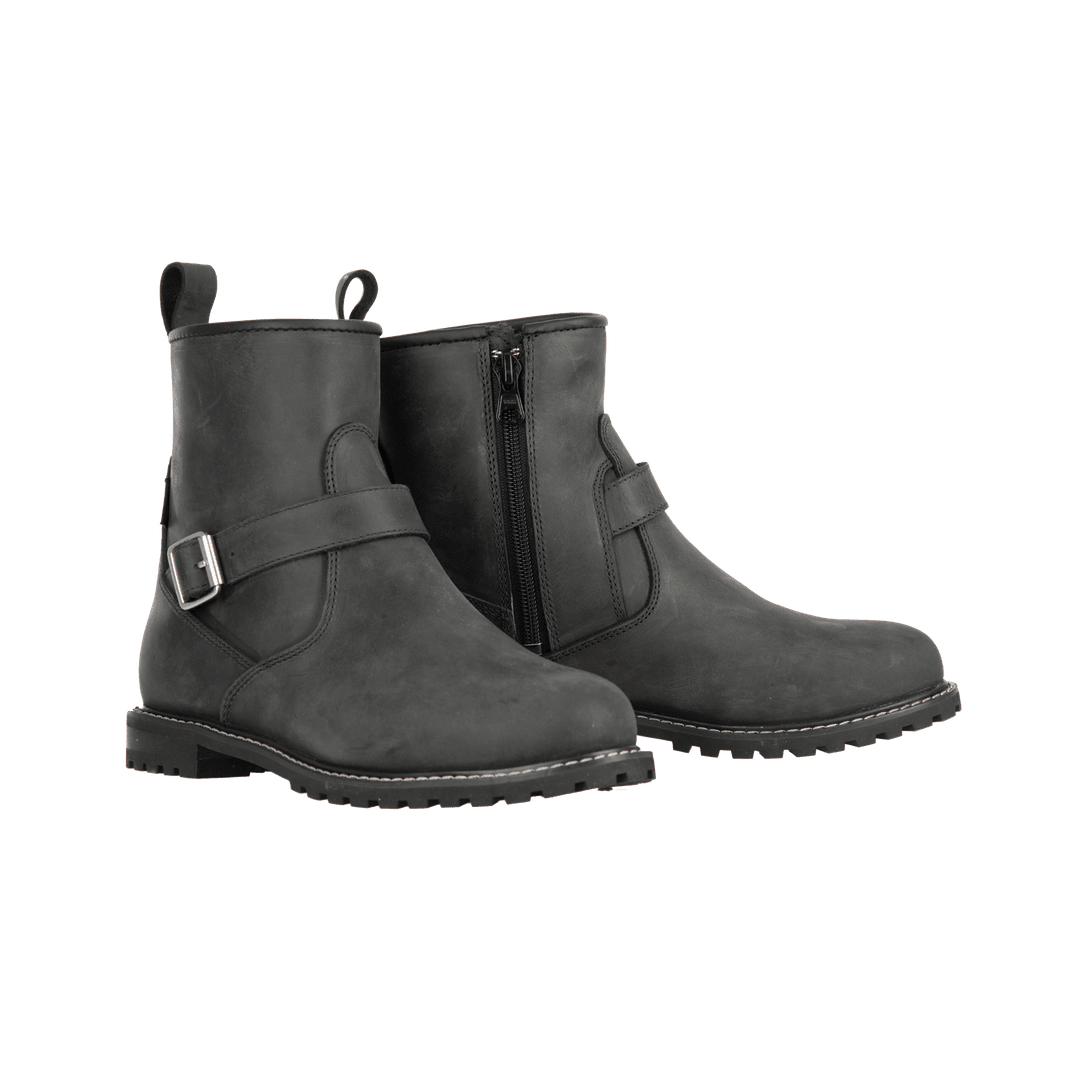 Bottes moto femme cuir Oxford Sofia Gris — imperméables Dry2Dry