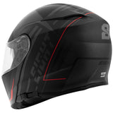 Casque moto modulable noir et rouge-S550 - LE PRATIQUE DU MOTARD