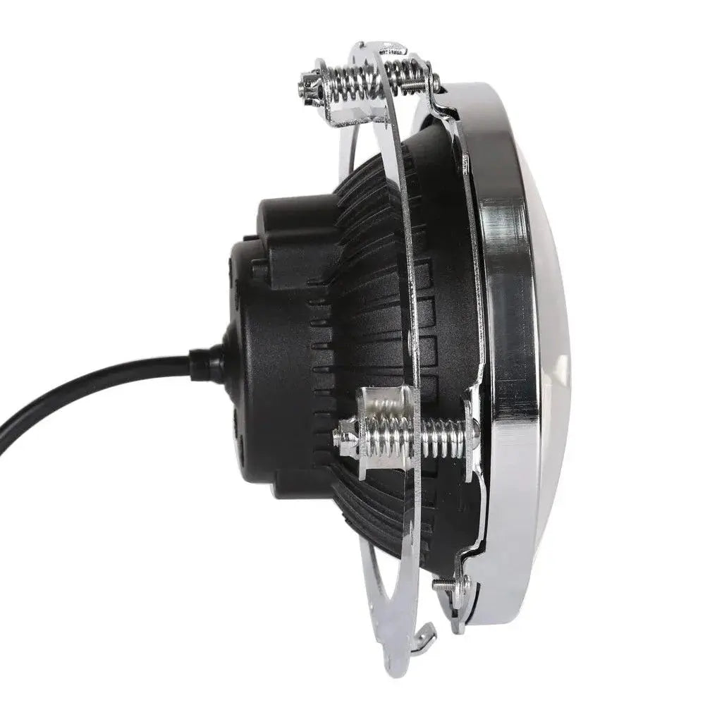 Anneau de fixation pour phare  7" compatible avec Harley  - Chrome Le Pratique du Motard