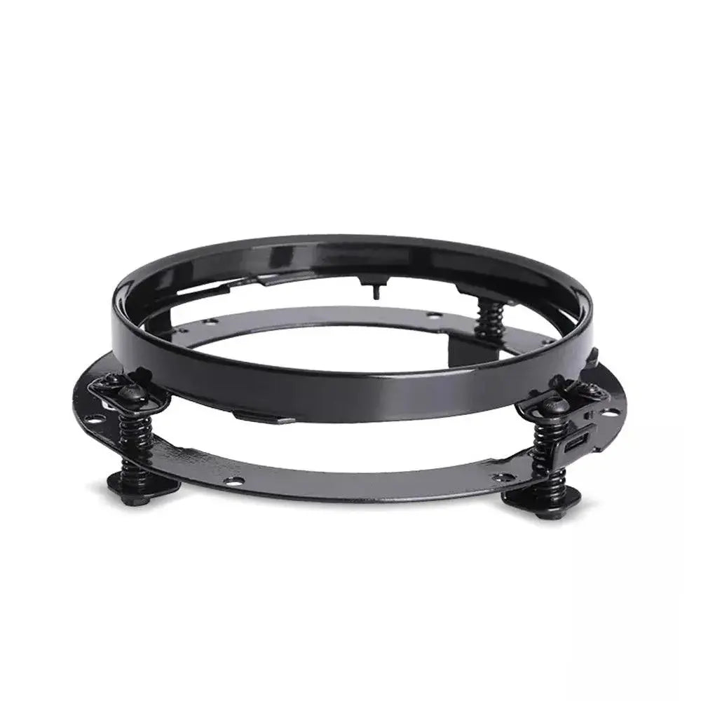 Anneau de fixation pour phare  7" compatible avec Harley  - Noir Le Pratique du Motard