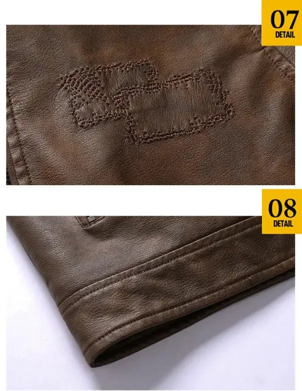 Blouson en cuir homme avec capuche - KINGS Le Pratique du Motard
