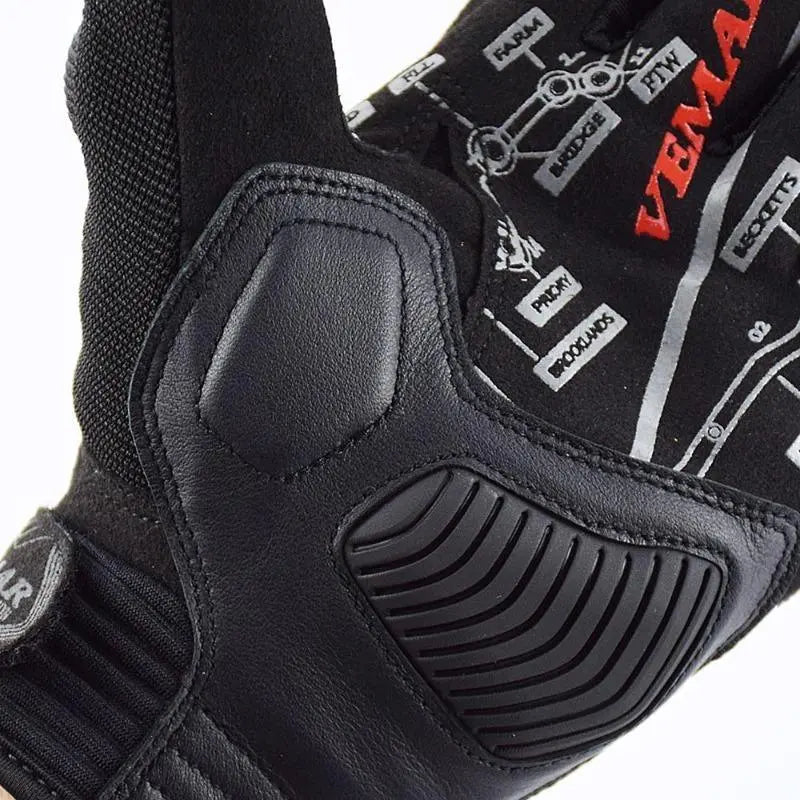 Gants de moto été  | SkullGrind rouge Le Pratique du Motard
