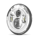 Phare LED 7" compatible Harley Davidson - Chrome Le Pratique du Motard