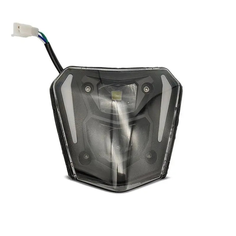 Projecteur LED moto + plaque Enduro Offroad  SW1 DRL noir Le Pratique du Motard